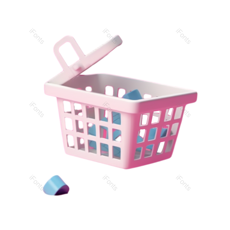 卡通图片,插画元素,商店PNG,篮子免抠素材